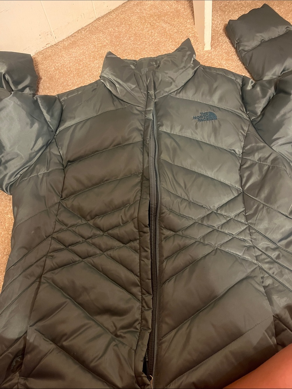 The North Face Insulated Quilted Jacket - Olive Green